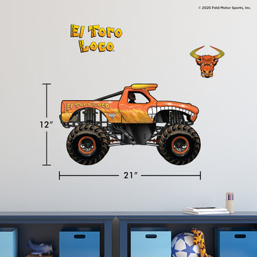 Monster Jam El Toro Loco Wall Decal